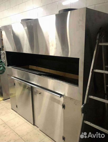 Мангал для кафе кирпичный с куполом