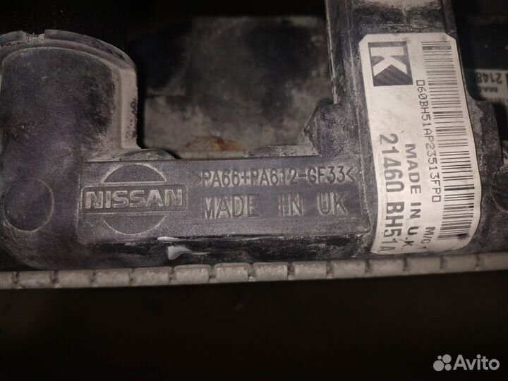 Кассета радиаторов Nissan Note e11 1.6