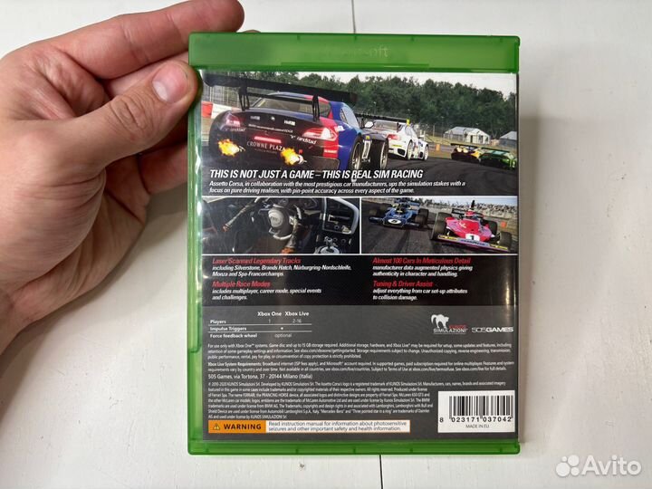 Assetto corsa xbox one диск