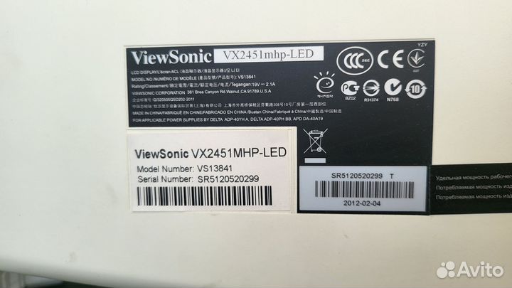 Монитор Viewsonic 24