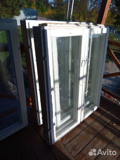 Деревянные окна со стеклопакетом бу