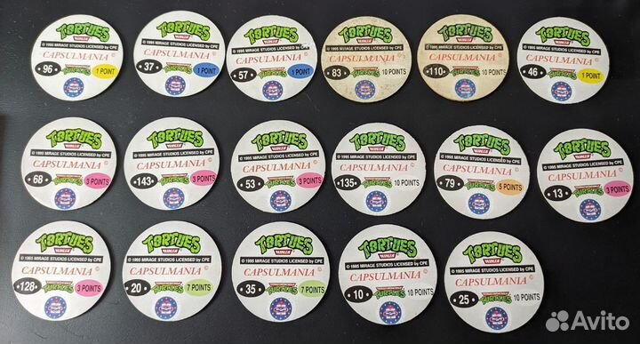 Фишки \ кэпсы Черепашки-ниндзя tmnt