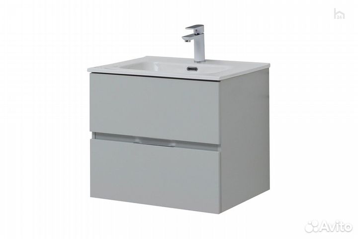Тумба под раковину для ванной 60 (2 ящика) Алвита