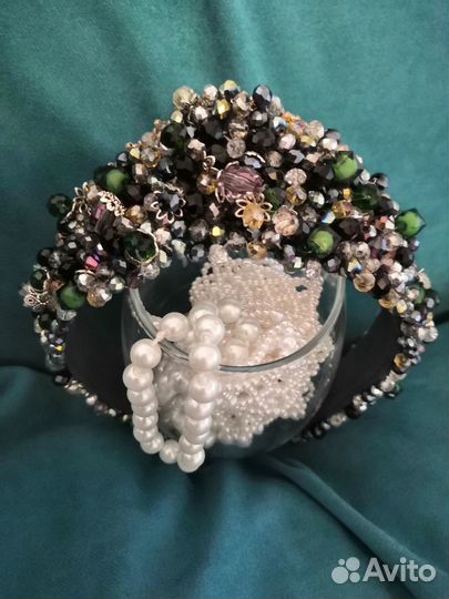 Кокошник, корона, диадема расшитый