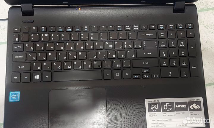 Ноутбук Acer aspire ES 15