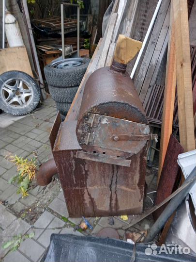 Печка буржуйка для гаража или теплицы