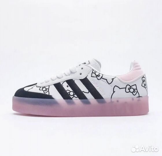 Кроссовки женские adidas samba hello kitty