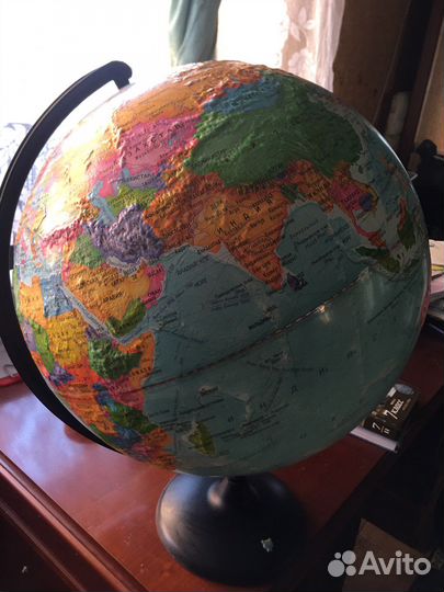 Глобус рельефный политический, 42см