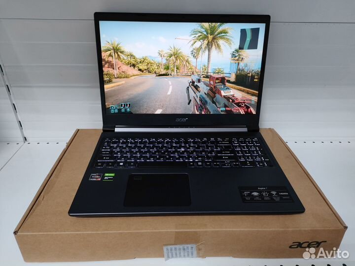 Игровой Ноутбук Acer 15.6 Ryzen 7 5700U и GTX 1650