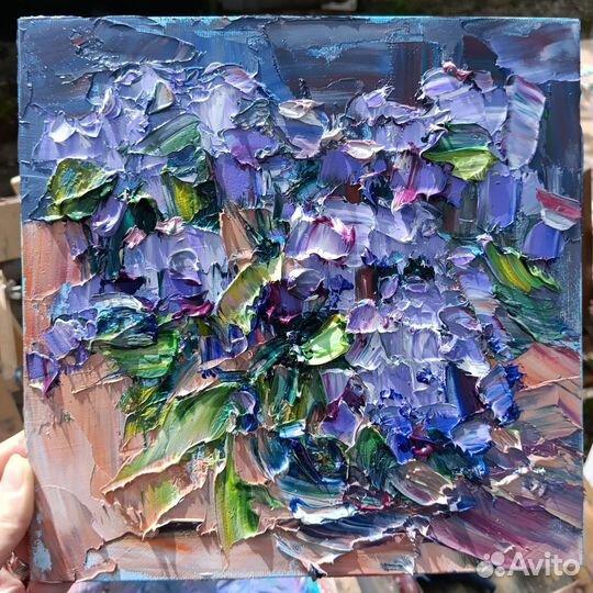 Сирень картина маслом