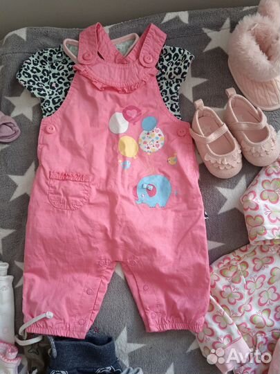 Огромный пакет фирменной одежды 4-8 мес