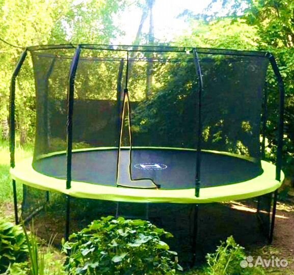 Каркасный батут с защитной сеткой для дома