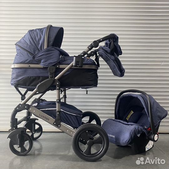 Коляска luxmom 3 в 1 бу