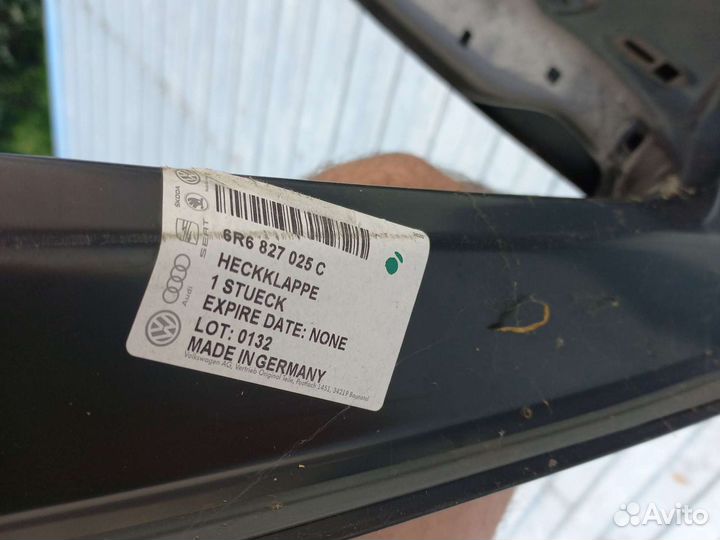 Крышка багажника VW Polo хэтчбек