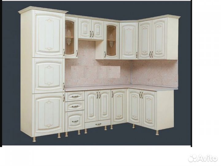 Кухня угловая 2,6*1,4, Империал №34