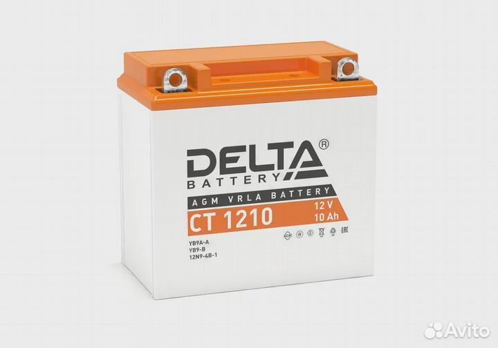 Аккумуляторная батарея delta CT 1210 137х77х138, 0