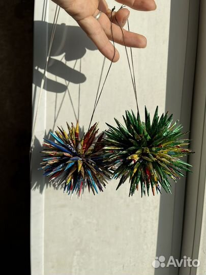 Новогодние шары ручной работы, поделки