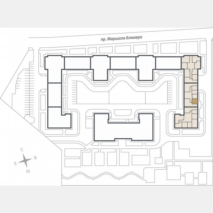 1-к. квартира, 36,9 м², 3/10 эт.