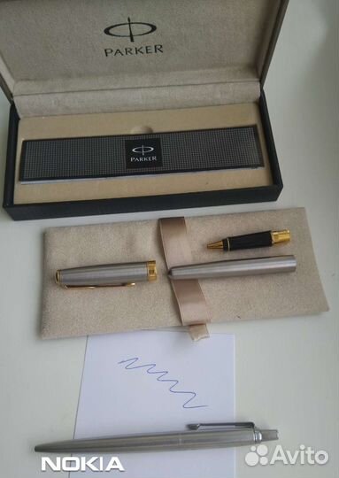 Ручки Parker Sonnet St. Steel 2 шт. в наборе