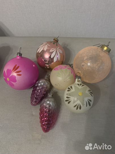 Игрушки елочные советские