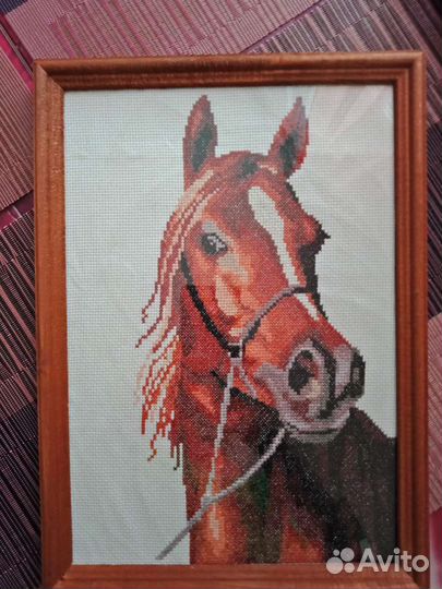 Вышивка крестом на заказ, цветы из бисера