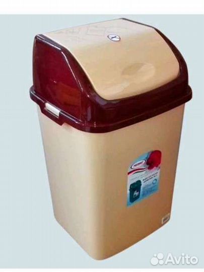 Ведро мусорное пластиковое с плавающей крышкой