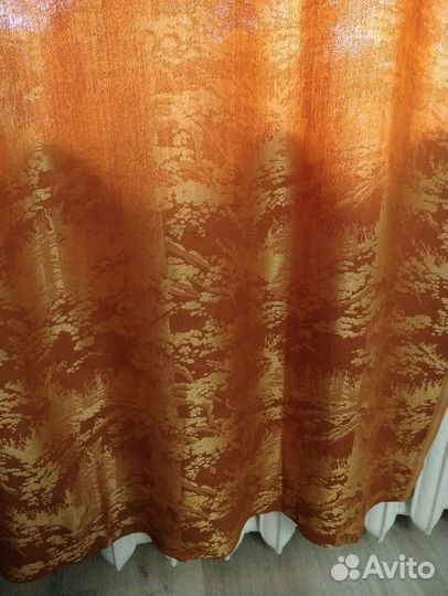 Штора шелковая, тюли