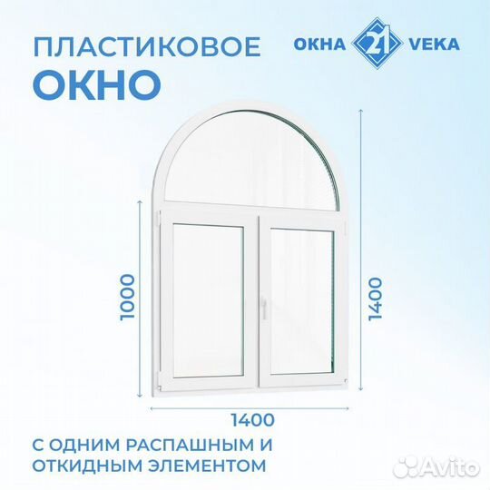 Пластиковые окна арочные