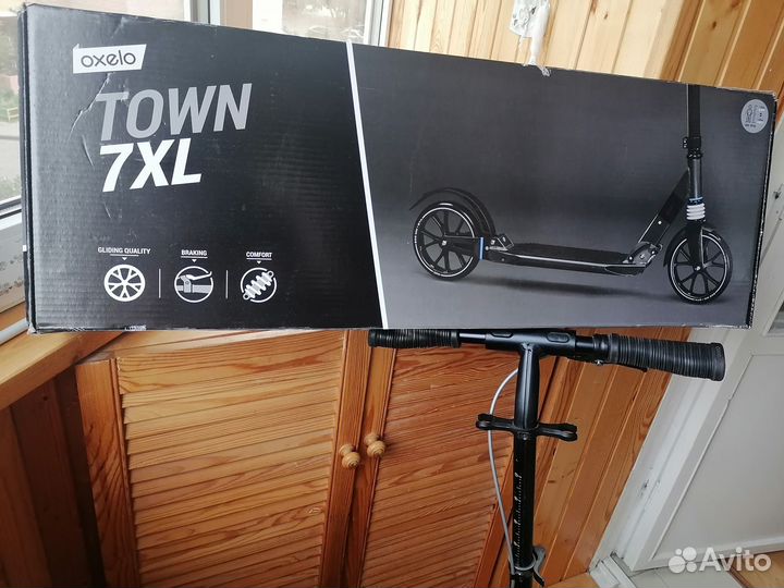 Самокат городской town 7 xl для взрослых oxelo