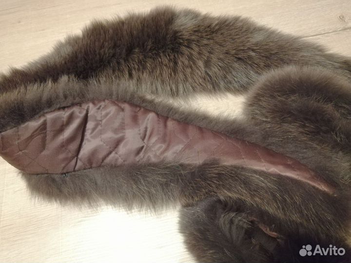 Воротник из песца с манжетами