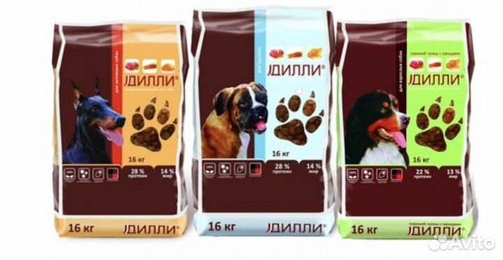 Корм для собак «Дилли» с доставкой