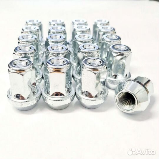 Гайки колесные М12х1.5 М12х1.25 S17 L35 мм (20шт)