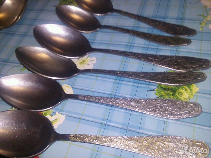 Столовые ложки,нож.ссср