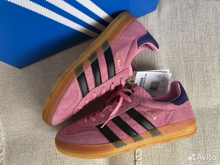 Кроссовки adidas gazelle indoor pink purple