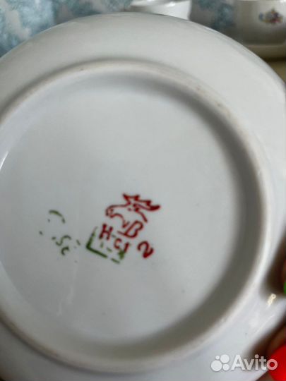 Старинные чайные пары вербилки