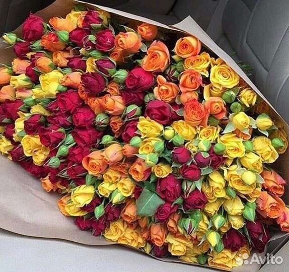 Цветы розы букет