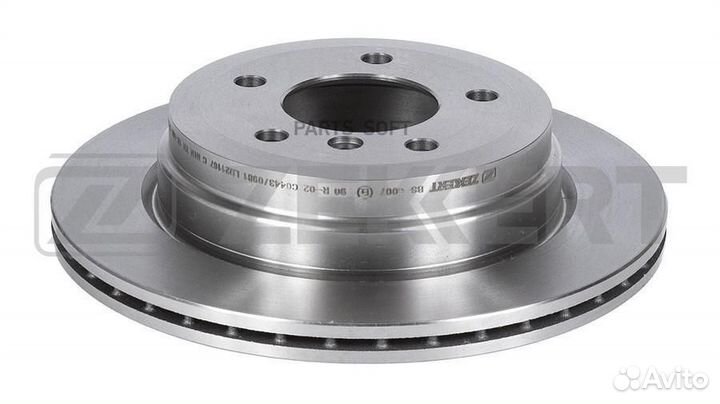 Диск торм. задн. BMW 1 (E81 E87) 05- 3 (E90-E93) 05- X1 (E84) 09- zekkert BS6007