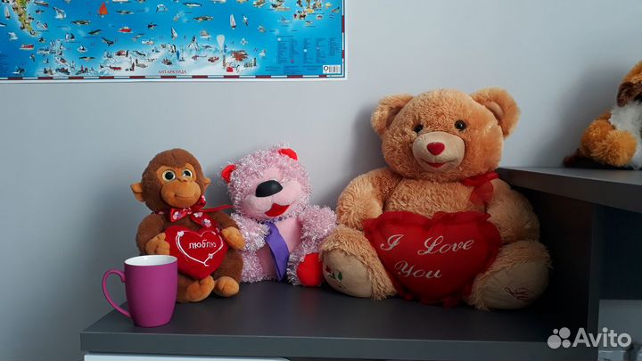 Мягкие игрушки много