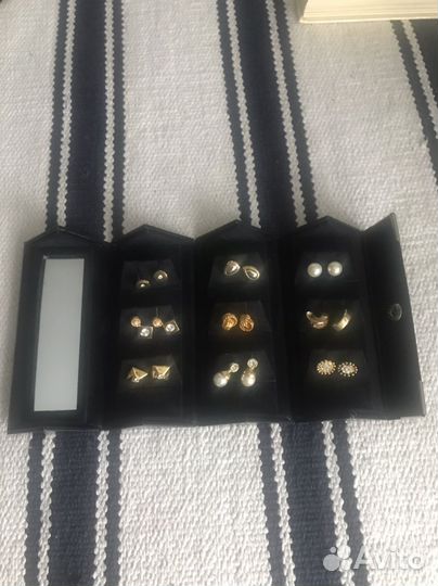 Серьги, комплект 9 пар