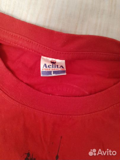 Футболка мужская красная