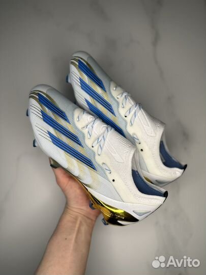 Бутсы Adidas X Crazyfast Messi.1 FG белый, синий