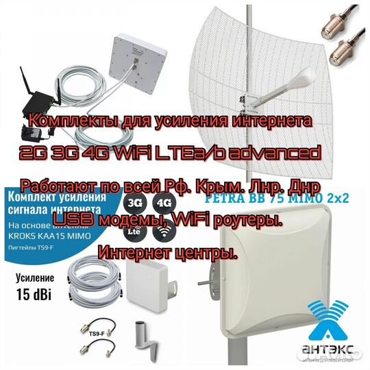 Комплект интернет для дачи 4G. Безлимитный LTE 4G+