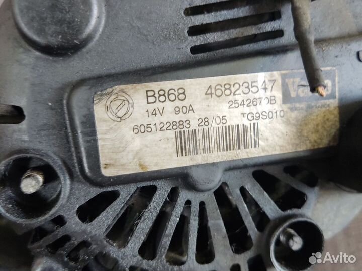 Генератор 90A Fiat Doblo 1.3 JTD