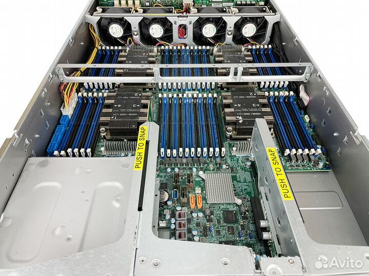 Сервер Supermicro 2049U-TR4 4xCPU 2* 2xGold 6244 128Gb