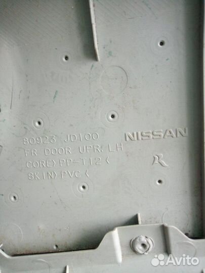 Обшивка двери передняя левая Nissan Qashqai J10