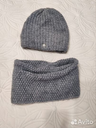 Комплект шапка и снуд