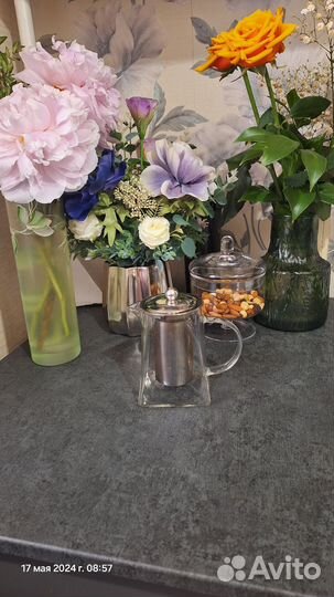 Чайник заварочный стеклянный