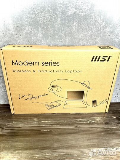 Новый Ноутбук MSI modern 14 Silver