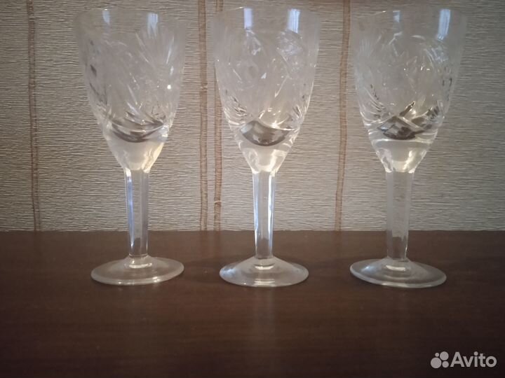 Рюмки фужеры СССР хрусталь