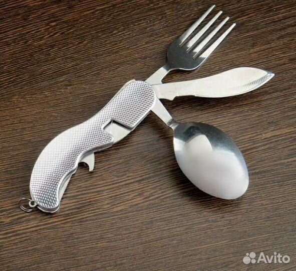 Набор походный ложка вилка нож